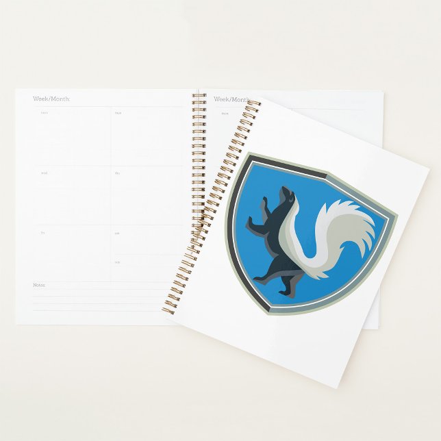 Elegant Skunk Emblem Wildlife Inspired Crest  Planner (Creator Uploaded)