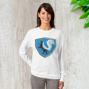 Elegant Skunk Emblem Wildlife Inspired Crest  T-Shirt