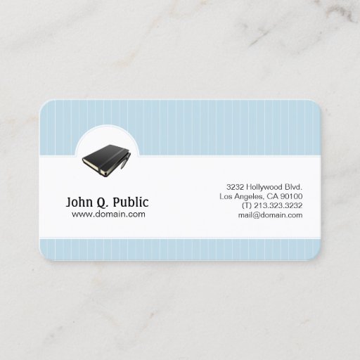 Customizable Elegant Sky Blue Business Card