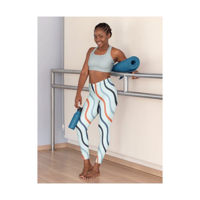 Elegant Sky Blue Yoga  Women Leggings (Creator Uploaded)