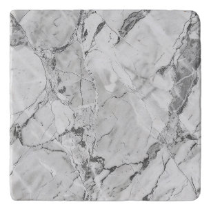 Elegant Slate Whisper Stream Custom Marble Stone T Trivet