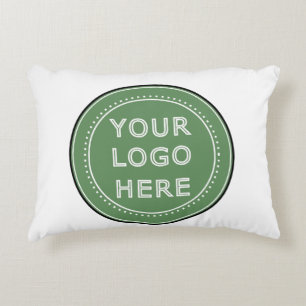 Elegant & Sleek Black QR Code Accent Pillow