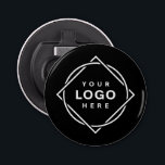 Elegant & Sleek Black QR Code Bottle Opener<br><div class="desc">This design is accessible to all. Feel free to customize the logo,  images,  tStylish Black QR Code Design | Elegant Brandext,  and colors according to your preferences. Thank you very much.</div>
