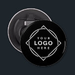 Elegant & Sleek Black QR Code Bottle Opener<br><div class="desc">This design is accessible to all. Feel free to customize the logo,  images,  tStylish Black QR Code Design | Elegant Brandext,  and colors according to your preferences. Thank you very much.</div>