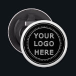 Elegant & Sleek Black QR Code Bottle Opener<br><div class="desc">This design is accessible to all. Feel free to customize the logo,  images,  tStylish Black QR Code Design | Elegant Brandext,  and colors according to your preferences. Thank you very much.</div>