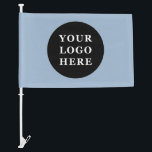 Elegant & Sleek Black QR Code Car Flag<br><div class="desc">This design is accessible to all. Feel free to customize the logo,  images,  tStylish Black QR Code Design | Elegant Brandext,  and colors according to your preferences. Thank you very much.</div>