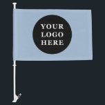 Elegant & Sleek Black QR Code Car Flag<br><div class="desc">This design is accessible to all. Feel free to customize the logo,  images,  tStylish Black QR Code Design | Elegant Brandext,  and colors according to your preferences. Thank you very much.</div>
