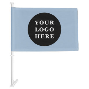 Elegant & Sleek Black QR Code Car Flag