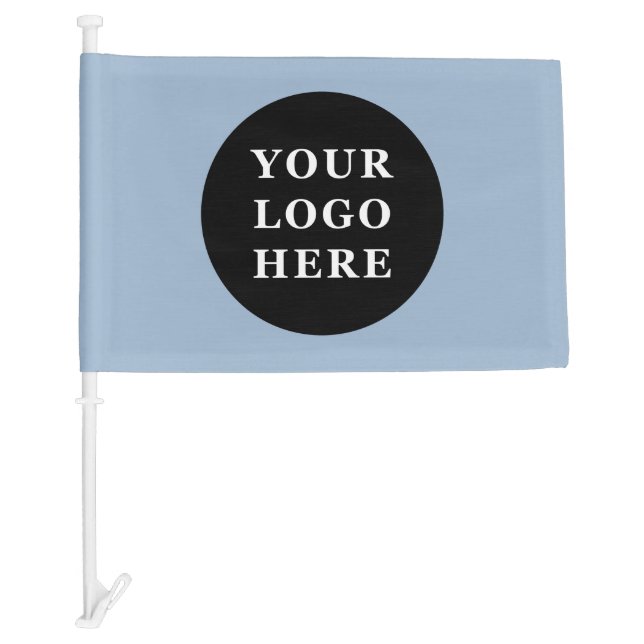 Elegant & Sleek Black QR Code Car Flag (Front)