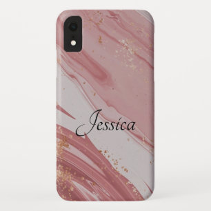 Elegant & Sleek Black QR Code iPhone XR Case