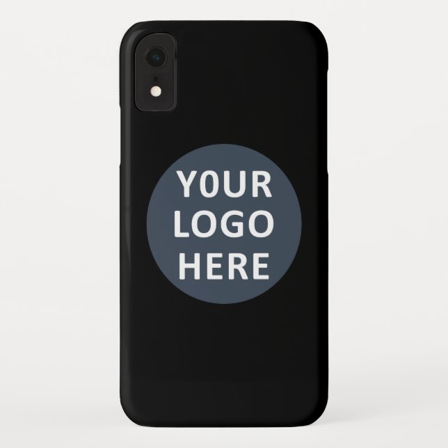 Elegant & Sleek Black QR Code Case-Mate iPhone Case (Back)