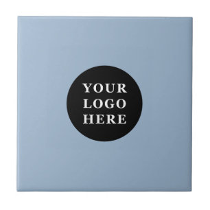 Elegant & Sleek Black QR Code Ceramic Tile