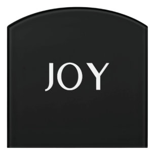 Elegant & Sleek Black QR Code Door Sign