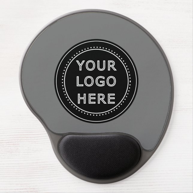 Elegant & Sleek Black QR Code Gel Mouse Pad (Front)
