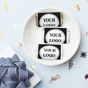 Elegant & Sleek Black QR Code Hershey's Miniatures