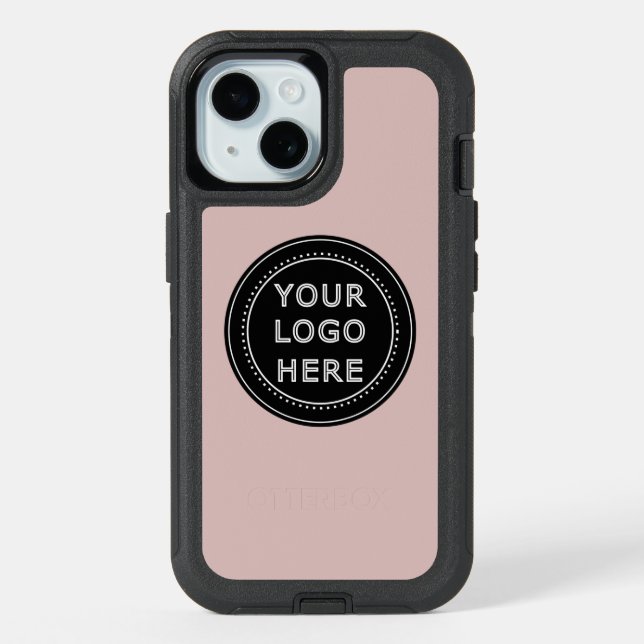 Elegant & Sleek Black QR Code iPhone 15 Case (Back)