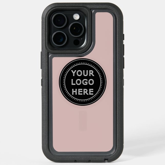 Elegant & Sleek Black QR Code iPhone 15 Pro Max Case (Back (Black Titanium))