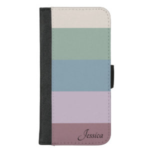 Elegant & Sleek Black QR Code iPhone 8/7 Plus Wallet Case