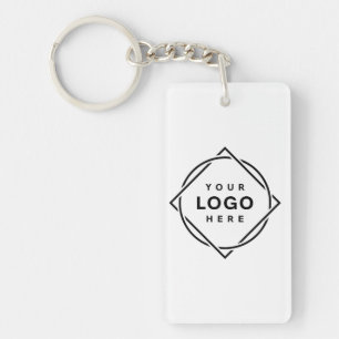 Elegant & Sleek Black QR Code Keychain