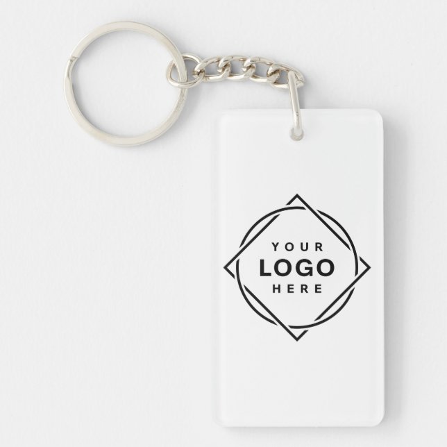 Elegant & Sleek Black QR Code Keychain (Front)