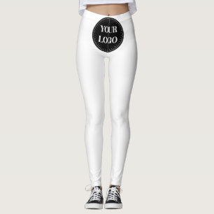 Elegant & Sleek Black QR Code Leggings