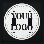 Elegant & Sleek Black QR Code Light Switch Cover<br><div class="desc">This design is accessible to all. Feel free to customize the logo,  images,  tStylish Black QR Code Design | Elegant Brandext,  and colors according to your preferences. Thank you very much.</div>