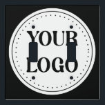 Elegant & Sleek Black QR Code Light Switch Cover<br><div class="desc">This design is accessible to all. Feel free to customize the logo,  images,  tStylish Black QR Code Design | Elegant Brandext,  and colors according to your preferences. Thank you very much.</div>
