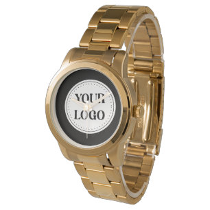 Elegant & Sleek Black QR Code Logo Design Watch