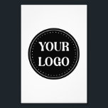 Elegant & Sleek Black QR Code Photo Print<br><div class="desc">This design is accessible to all. Feel free to customize the logo,  images,  tStylish Black QR Code Design | Elegant Brandext,  and colors according to your preferences. Thank you very much.</div>