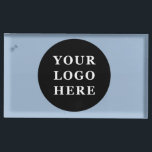 Elegant & Sleek Black QR Code Place Card Holder<br><div class="desc">This design is accessible to all. Feel free to customize the logo,  images,  tStylish Black QR Code Design | Elegant Brandext,  and colors according to your preferences. Thank you very much.</div>