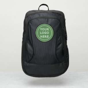 Elegant & Sleek Black QR Code Port Authority® Backpack