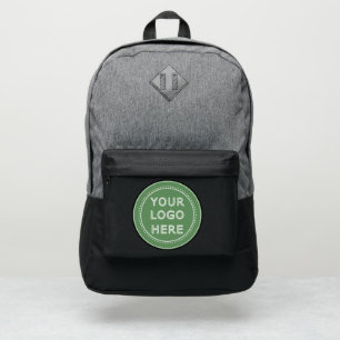 Elegant & Sleek Black QR Code Port Authority® Backpack