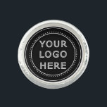 Elegant & Sleek Black QR Code Ring<br><div class="desc">This design is accessible to all. Feel free to customize the logo,  images,  tStylish Black QR Code Design | Elegant Brandext,  and colors according to your preferences. Thank you very much.</div>