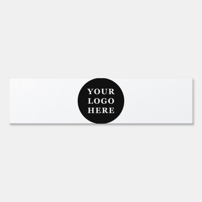 Elegant & Sleek Black QR Code Sign (Front)