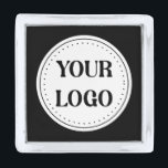 Elegant & Sleek Black QR Code Silver Finish Lapel Pin<br><div class="desc">This design is accessible to all. Feel free to customize the logo,  images,  tStylish Black QR Code Design | Elegant Brandext,  and colors according to your preferences. Thank you very much.</div>