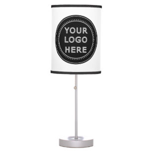 Elegant & Sleek Black QR Code Table Lamp