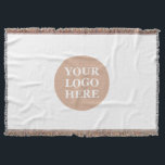 Elegant & Sleek Black QR Code Throw Blanket<br><div class="desc">This design is accessible to all. Feel free to customize the logo,  images,  tStylish Black QR Code Design | Elegant Brandext,  and colors according to your preferences. Thank you very much.</div>