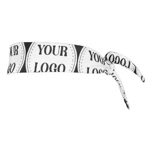 Elegant & Sleek Black QR Code Tie Headband