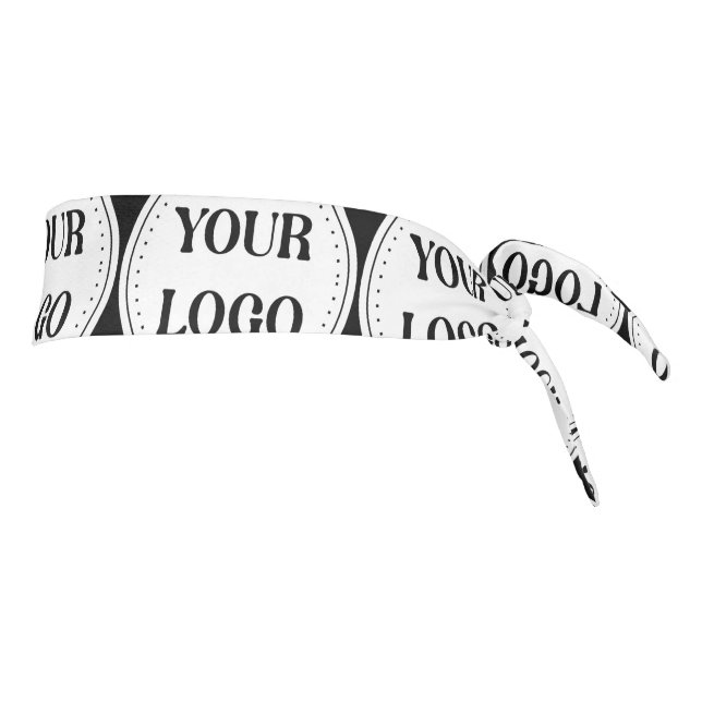 Elegant & Sleek Black QR Code Tie Headband (Rotate 90)