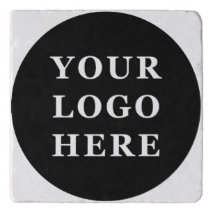 Elegant & Sleek Black QR Code Trivet