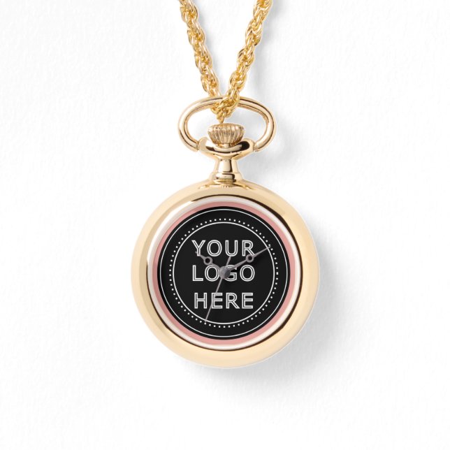 Elegant & Sleek Black QR Code Watch (Front)