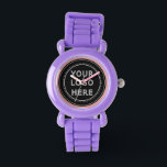 Elegant & Sleek Black QR Code Watch<br><div class="desc">This design is accessible to all. Feel free to customize the logo,  images,  tStylish Black QR Code Design | Elegant Brandext,  and colors according to your preferences. Thank you very much.</div>