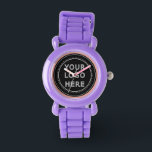 Elegant & Sleek Black QR Code Watch<br><div class="desc">This design is accessible to all. Feel free to customize the logo,  images,  tStylish Black QR Code Design | Elegant Brandext,  and colors according to your preferences. Thank you very much.</div>