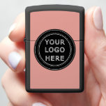 Elegant & Sleek Black QR Code Zippo Lighter<br><div class="desc">This design is accessible to all. Feel free to customize the logo,  images,  tStylish Black QR Code Design | Elegant Brandext,  and colors according to your preferences. Thank you very much.</div>