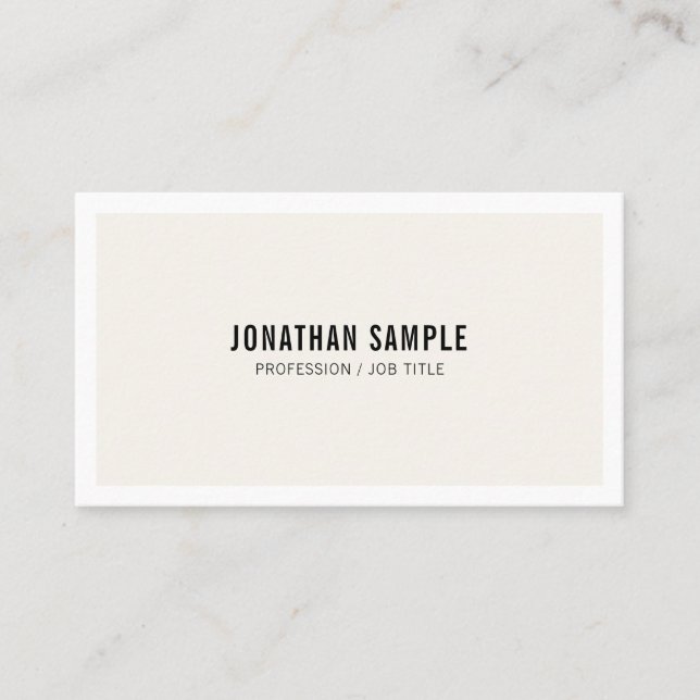 Elegant Sleek Design Gothic Font Trendy Modern Business Card (Front)
