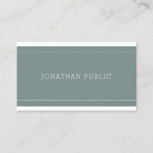 Elegant Sleek Design Luxury Plain Professional Business Card