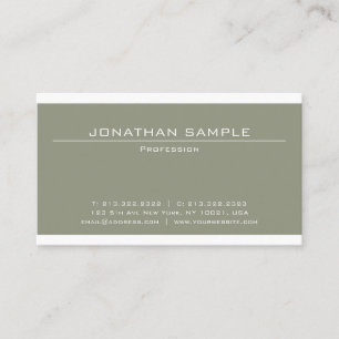 Elegant Sleek Design Modern Luxury Professional Business Card