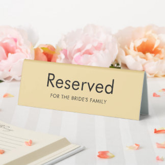 Elegant Small Business Table Tent Sign