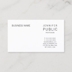 Elegant Smart Design Minimalistic Modern Trendy Business Card