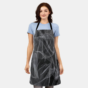 Elegant Smoke Swirl Texture Apron